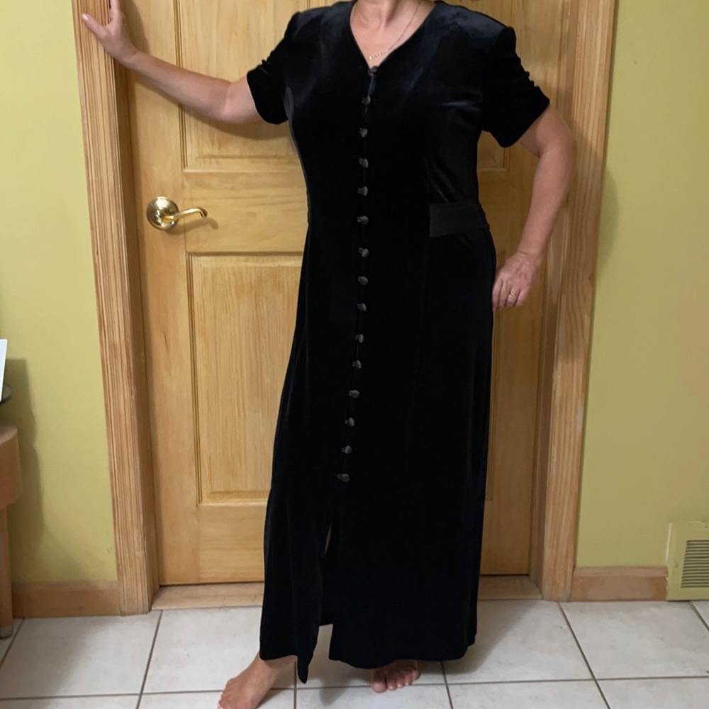 Velvet midi dress